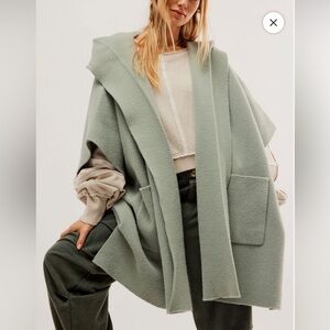 Free People All I Need Cozy Hooded Duster